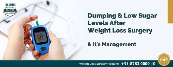 dumping and low sugar levels after weight loss surgery