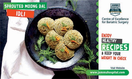 Sprouted-Moong-Dal-Idli - healthy recipes for bariatric surgery patients