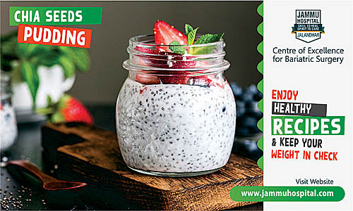 chia seeds pudding - healthy recipes for bariatric surgery patients